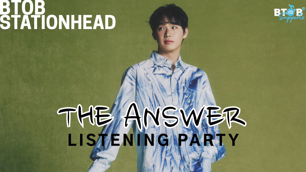 BTOBSupports's tweet photo. [🔴] #BTOB STATIONHEAD FOR #THE_ANSWER LISTENING PARTY TOMORROW 6PM KST

🎧 Join us here:
🔗 https://t.co/FAgvgaf2ec
🔗 https://t.co/yWxf8U5xd6

Let’s stream the THE ANSWER Digital Single together and support @BTOB_IMHYUNSIK  on @STATIONHEAD !
Just connect your Spotify or Apple Music, hit play, and vibe with us! 🎵

Come hang out, chat, and stream together, Melody! 💙✨

#비투비 #임현식
@OFFICIALBTOB
@BTOBCOMPANY
@btob2mh