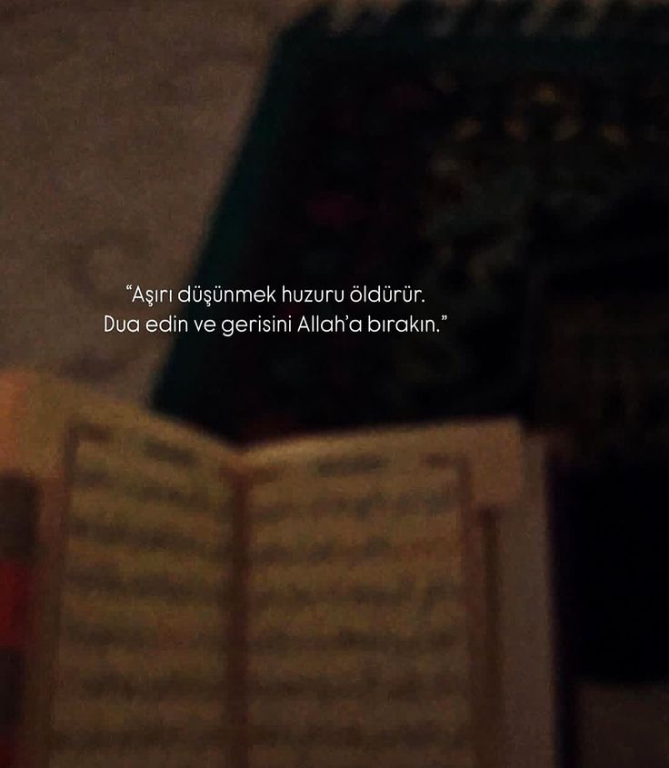 Huzur, Allah’a bırakabilmektir.