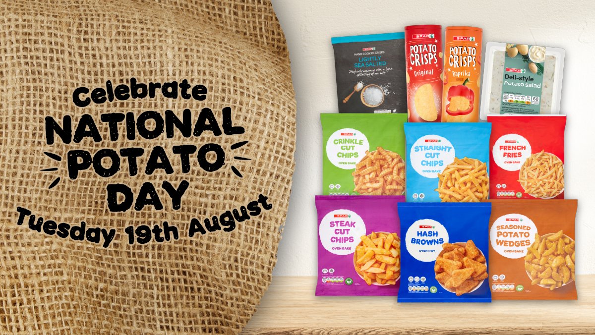 SPARintheUK's tweet image. Raise a crisp, a chip, or even a roastie to the humble spud - it’s National Potato Day! 🥔 However you like yours, we’ve got you covered.

#NationalPotatoDay #ThereForYou