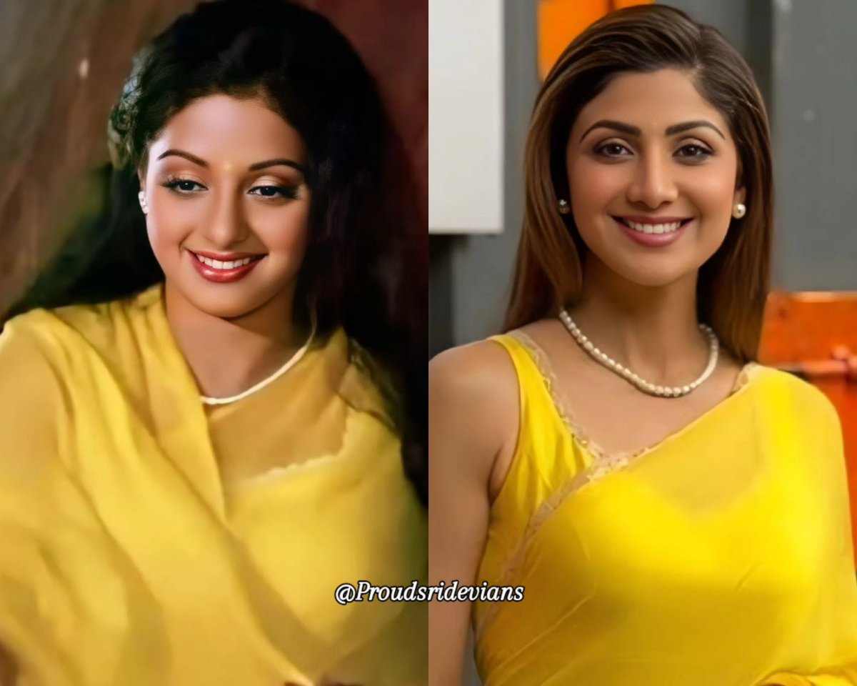 ProudSridevians's tweet photo. “Legends inspire legacies… Shilpa Shetty recreates the immortal Chandni aura of Sridevi.
#Sridevi #SrideviLivesForever #SrideviKapoor #ShilpaShetty #FirstFemaleSuperstar #SrideviSena #ProudSridevians #RipSridevi #Sreedevi #StyleDiva #StyleIcon #QueenOfBollywood #chandni https://t.co/4iYcfCCo9l