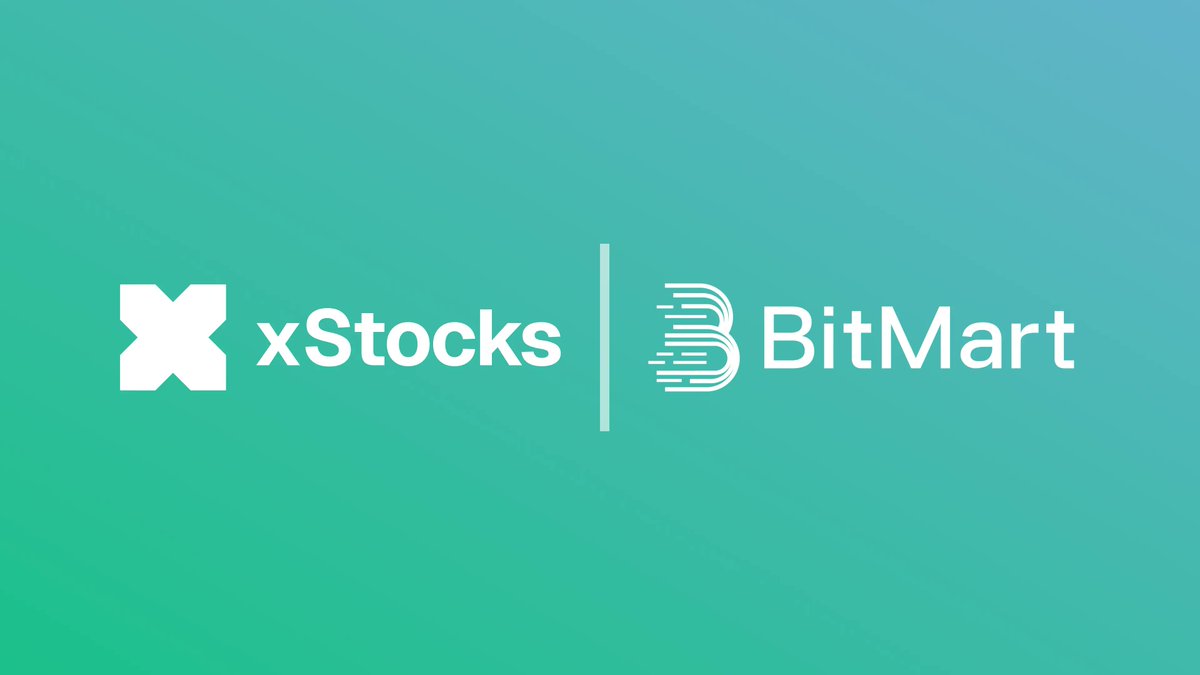 xStocks <> BitMart

<a href="/BitMartExchange/">BitMart</a> has joined the xStocks Alliance, making blue-chip companies accessible to millions through xStocks, the standard for tokenized equities.

With every new exchange, access increases and markets improve.