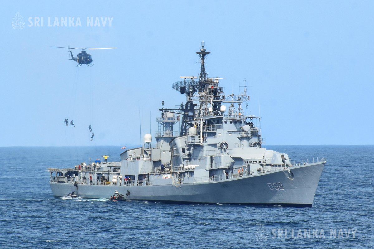 srilanka_navy's tweet photo. The 12th edition of the Sri Lanka–India Naval Exercise (#SLINEX-25) wrapped up 18 Aug 25 in the western seas off Colombo. @srilanka_navy @indiannavy @IndiainSL #IndianNavy 

Read more: https://t.co/MYysz92RI7 https://t.co/m5JRkVz7Ur