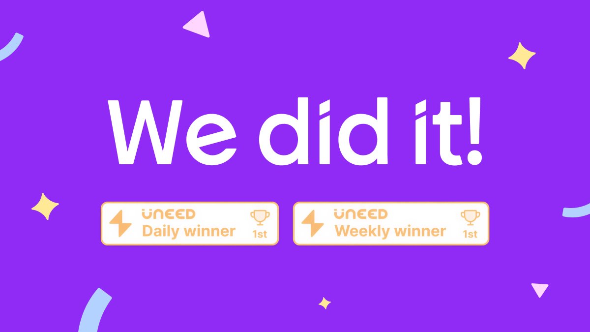 We did it 🎉 Thanks to your votes, Freemius hit #1 on <a href="/UneedLists/">Uneed</a> and took home the daily + weekly rewards!

Couldn’t have done it without this amazing community of makers. 💜

You keep building, we’ll keep cheering (and simplifying sales for you).