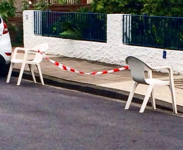 Gefunden: Die mieseste Slackline der Welt.