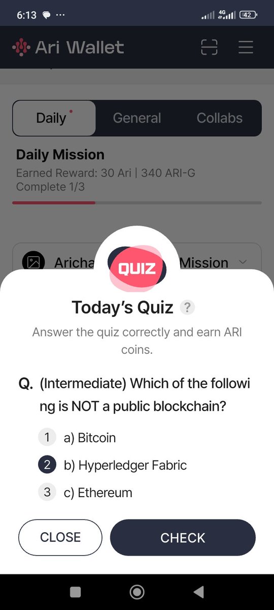 SmDweb3's tweet image. Ari chain quiz and xenea wallet 19 August