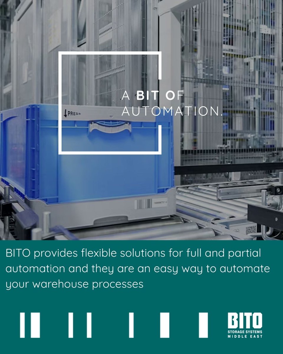 Boost efficiency with BITO warehouse automation — from AS/RS and automated racking to LEO AGVs and smart containers. Scalable solutions tailored to your needs.

🔗 bito.com/en-ae/bito-sol…