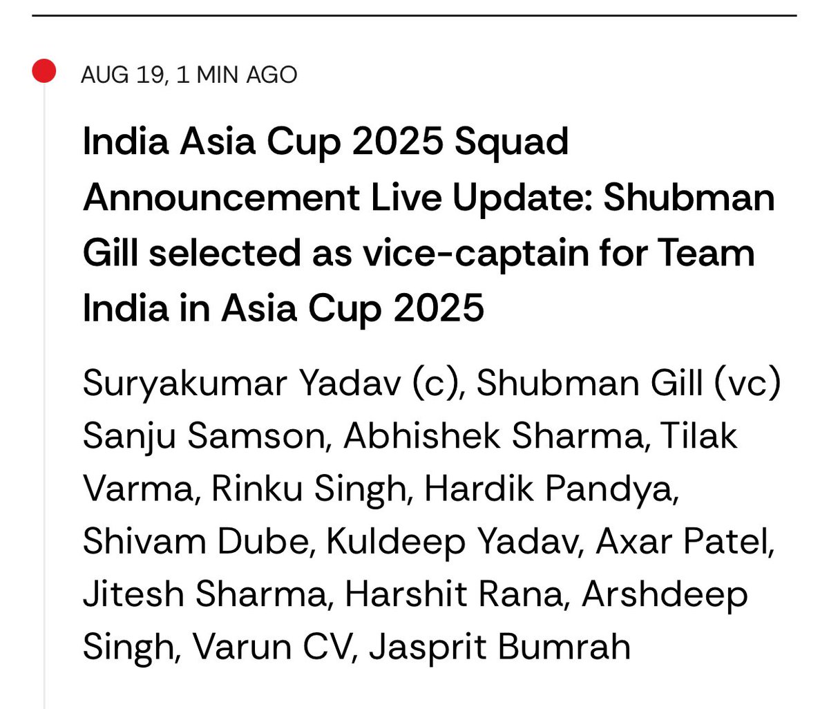 JamAjit's tweet photo. Shreyas, Chahal And Yashasvi missed Asia cup squad https://t.co/kOqGqo4CGH