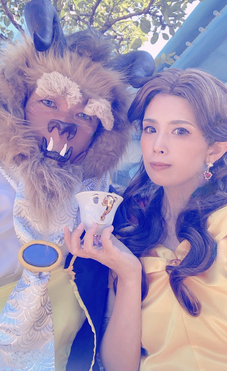 #お気に仮装写真上げて仮装欲を上げてこうキャンペーン

初めてDハロに行った際の
美女と野獣🥀