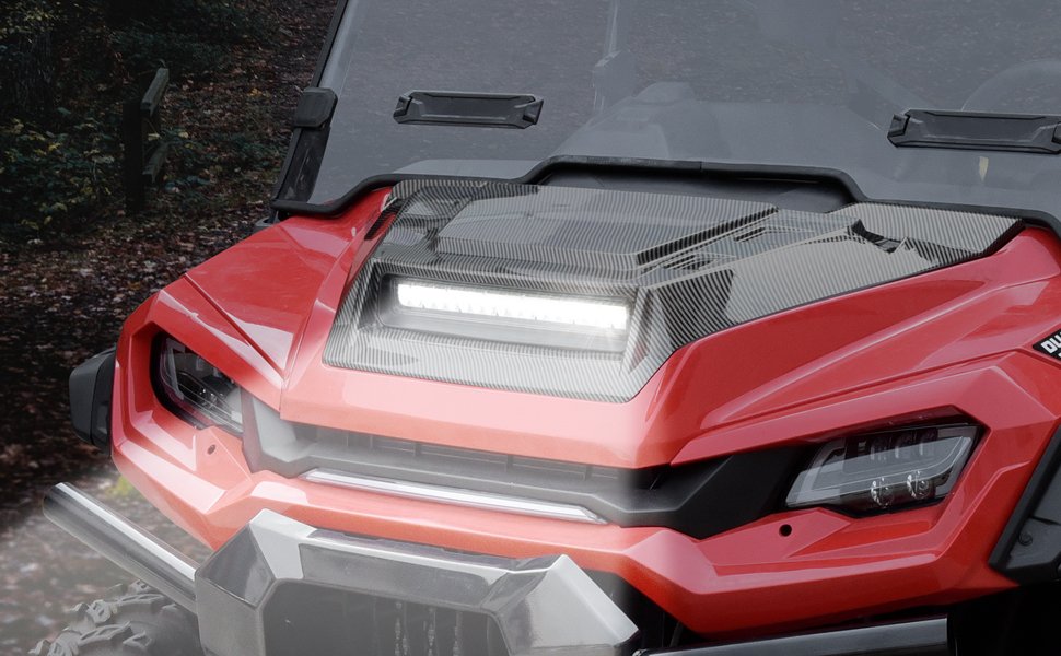 bao03093865's tweet image. The SAUTVS Hood Scoop with LED Spotlight turns your Honda Pioneer 1000 into a night-piercing beast:
✔ 2500-lumen output
✔ Carbon fiber look that doesn’t quit
✔ 5-minute install

📌: sautvs.com/?p=17139

#UTV #OffRoad #OverlandBuild #HondaPioneer #LEDLights #SAUTVS