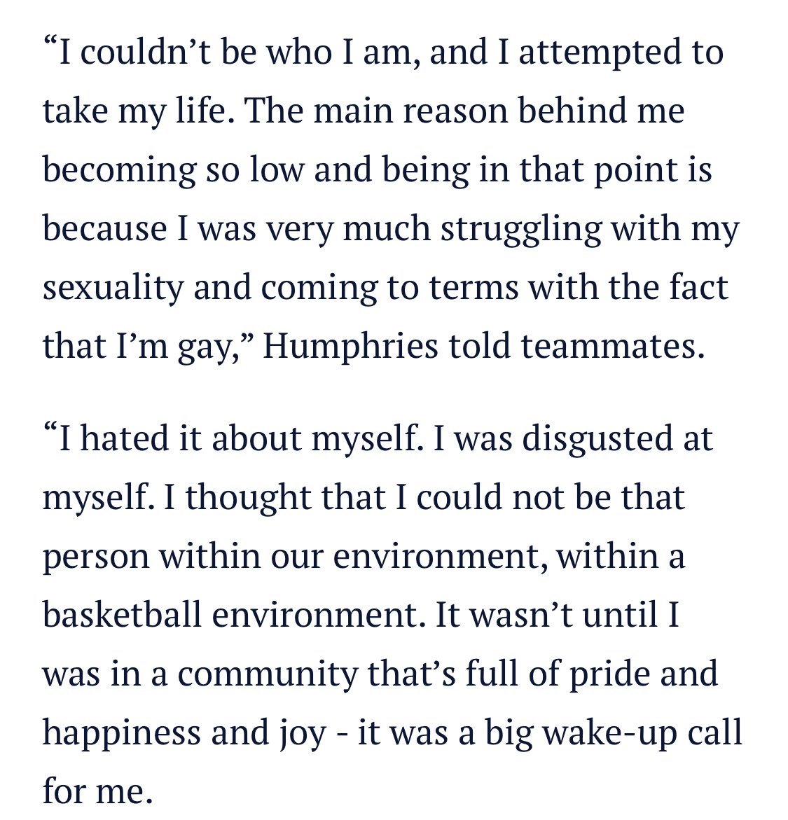 Al Paton (@al_superfooty) on Twitter photo For anyone who isnāt sure why the word Izak Rankine used is a big deal, this is from NBL star <a href="/IsaacHumphries7/">Isaac Humphries</a> 3 years ago.
Heartbreaking. For anyone who isnāt sure why the word Izak Rankine used is a big deal, this is from NBL star <a href="/IsaacHumphries7/">Isaac Humphries</a> 3 years ago.
Heartbreaking.