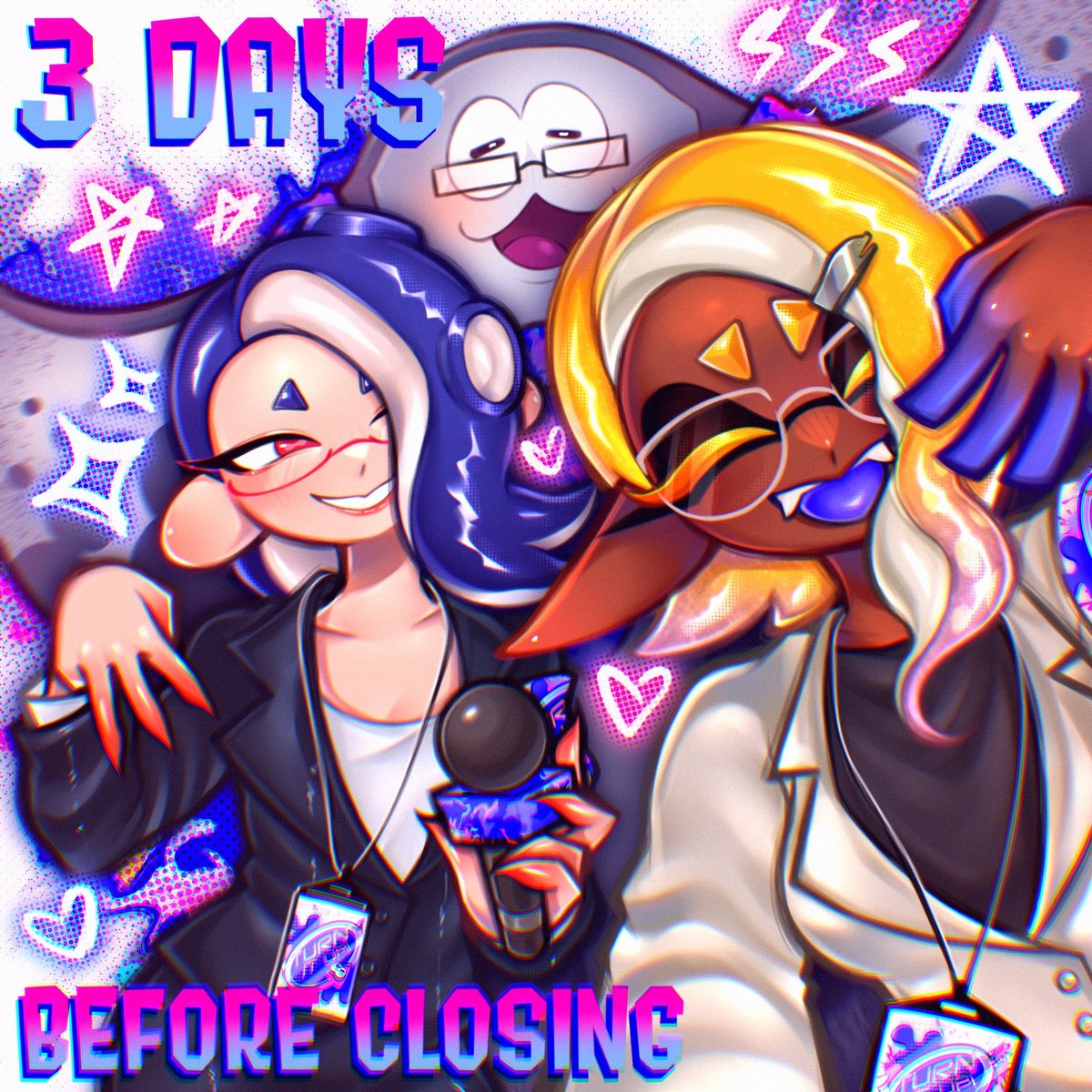⭐️ There's only THREE days left until our contributor applications close! Hurry before it's too late!

Deep Cut's getting their glam on while we go through your applications! We'd sure like some help...

#Splatoon #SplatoonZine