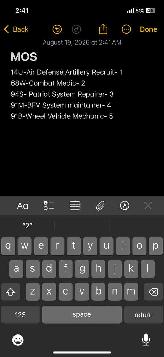 guywithplot's tweet image. Ight I need help choosing a job for the army out of the 26 I was offered I brought it down to 5 and I’ve numbered them from my interest in them but idk which one to choose