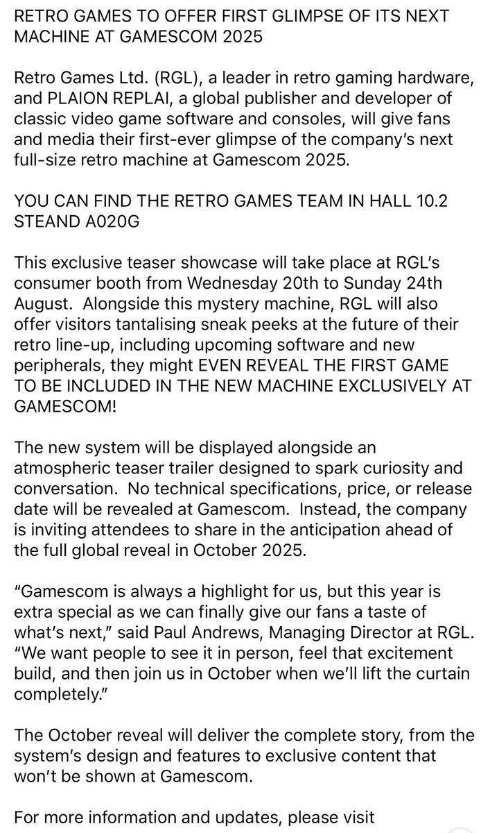 Retro Games Ltd tweet media