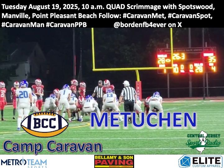 Marcus A. Borden (@bordenfb4ever) on Twitter photo Tues. Aug. 19 2025 Day 8 of the BCC Camp Caravan Tour 🚐 is at Metuchen <a href="/metuchenhsfoot1/">metuchenhsfootball</a> 10 am 🏈Quad Scrimmage with <a href="/MHSGRIDIRON25/">Manville Football</a> <a href="/SpotswoodFootb1/">Spotswood Football</a> <a href="/CoachZaccone/">Joseph Zaccone</a> Follow me 4 🎥 📸 🎤 with players & head coach. #CaravanSpot #CaravanMan #CaravanPPB #CaravanMet All <a href="/CJSportsRadio/">Central Jersey Sports Radio</a> Tues. Aug. 19 2025 Day 8 of the BCC Camp Caravan Tour 🚐 is at Metuchen <a href="/metuchenhsfoot1/">metuchenhsfootball</a> 10 am 🏈Quad Scrimmage with <a href="/MHSGRIDIRON25/">Manville Football</a> <a href="/SpotswoodFootb1/">Spotswood Football</a> <a href="/CoachZaccone/">Joseph Zaccone</a> Follow me 4 🎥 📸 🎤 with players & head coach. #CaravanSpot #CaravanMan #CaravanPPB #CaravanMet All <a href="/CJSportsRadio/">Central Jersey Sports Radio</a>