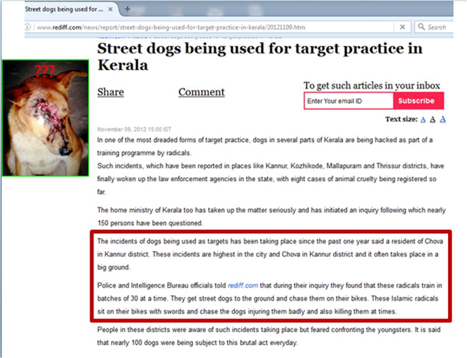#Dogs are haram for Jihadis.
In North #Kerala, they use stray dogs for target practice. 

Our present RW 'Hindus by name' have strange bedfellows. 

#StrayDogs