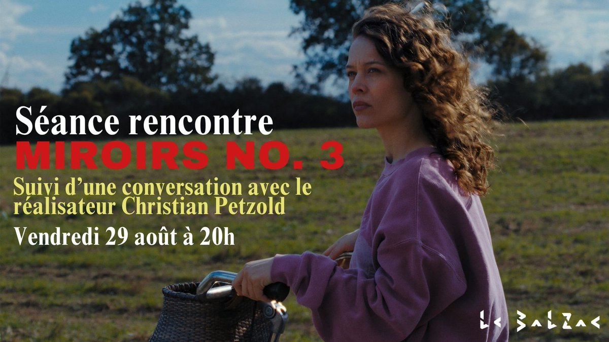Savez-vous que Christian Petzold sera à Paris pour la sortie de son dernier film #MiroirsNo3 ? Venez le rencontrer au <a href="/CinemaLeBalzac/">Cinéma Le Balzac</a> vendredi 29 août à 20h ! (Tarif moins de 26 à 5,50€/Etudiant 9€/Carte UGC &amp; Pathé) À ne pas manquer !!