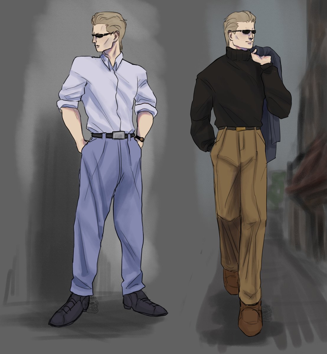 StaticLeaf's tweet image. I am sure he was a heartthrob at the Umbrella lab in the 80s.
god do I love the fashion of the 80s

#AlbertWesker #ResidentEvil