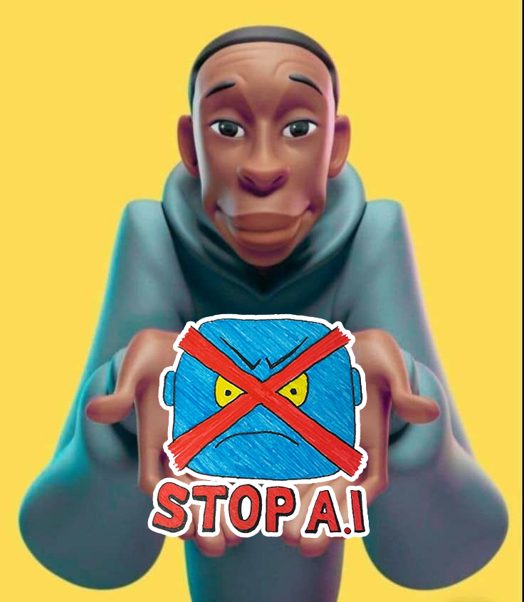 Tech can be smart, but it’ll never beat a human heartHold it. Share it. Spread it.
The message is clear:
👉 STOP A.I. 👈