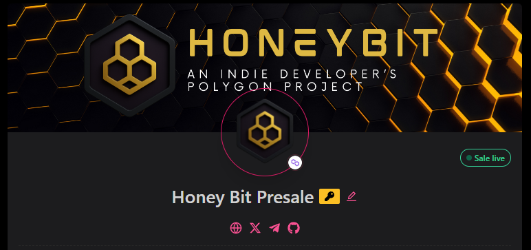 📈 Honey Bit is built for serious investors. 
With 46% of our 20B $HBT supply dedicated to staking rewards and 44% locked on Pinksale, our low circulating supply is designed for long-term value.
Don't miss out on staking rewards of up to 18.9% APR!

⏳ Presale is live on