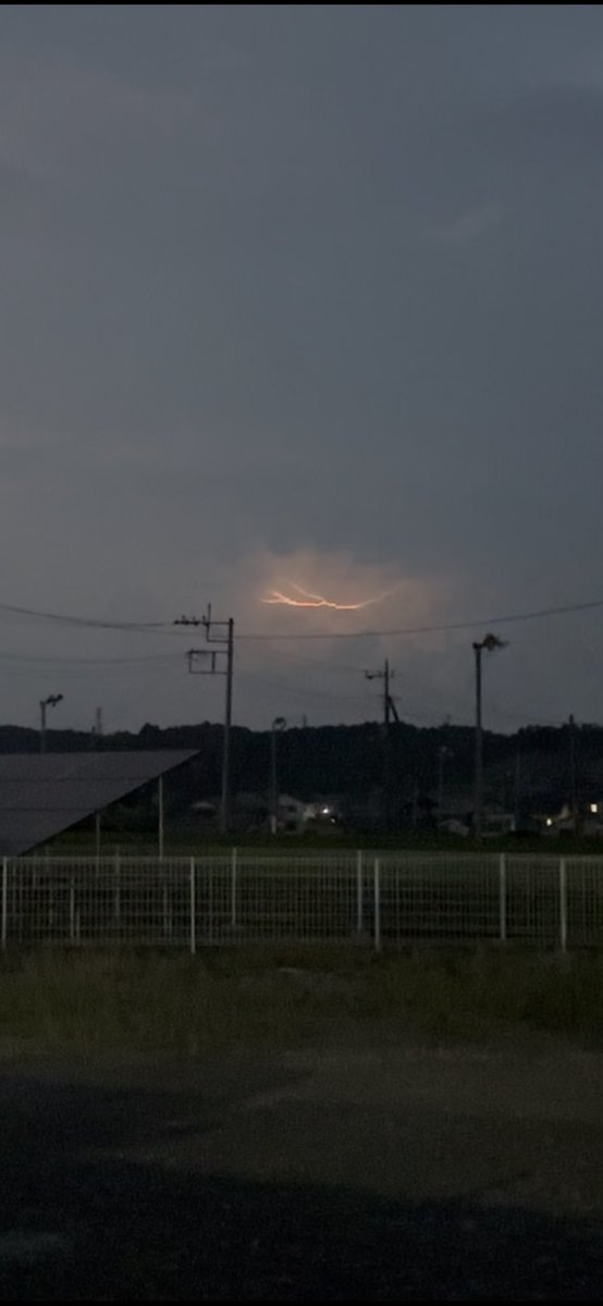 また今夜も雷か⚡︎⚡︎❗️