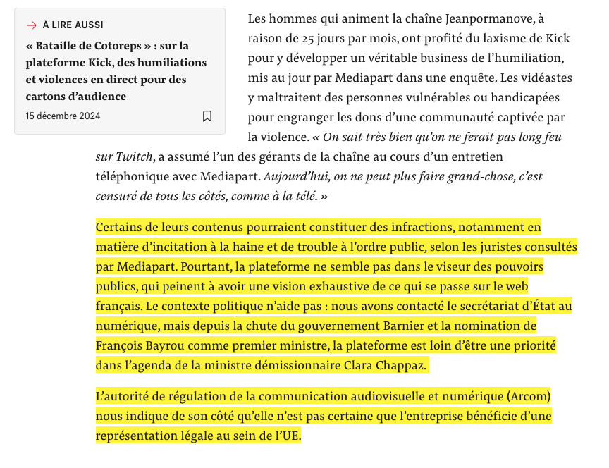 Selon Mediapart, vous avez été contactée et vous avez laissé faire.
C'est écrit très clairement.

Et aujourd'hui vous voulez obliger les gens à s'authentifier sur les réseaux sociaux. 
Vous n'avez pas honte ?
Justice pour #jeanpormanove