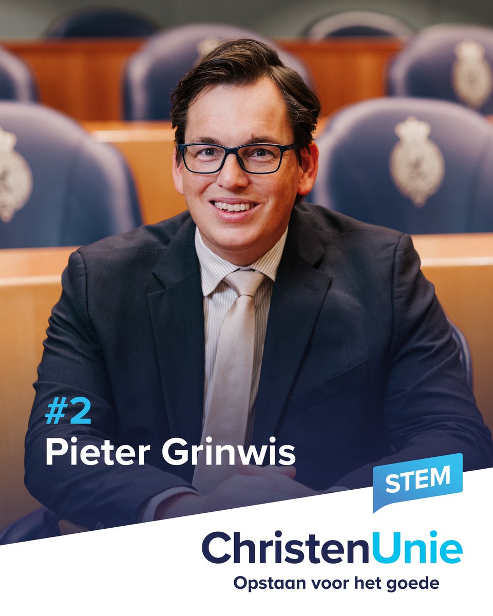 Onder aanvoering van <a href="/mirjambikker/">Mirjam Bikker</a> en met tal van medekandidaten <a href="/christenunie/">ChristenUnie</a> stropen we de mouwen op om nuchter en hoopvol op te staan voor het goede. 

Als #2 hoop ik me weer met vreugde in te zetten voor ons land en voor een overheid die ‘thuis geeft’.

#opstaanvoorhetgoede