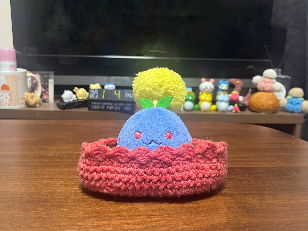 ワタッコバスケットを編みました
綿まですっぽり収納🉑