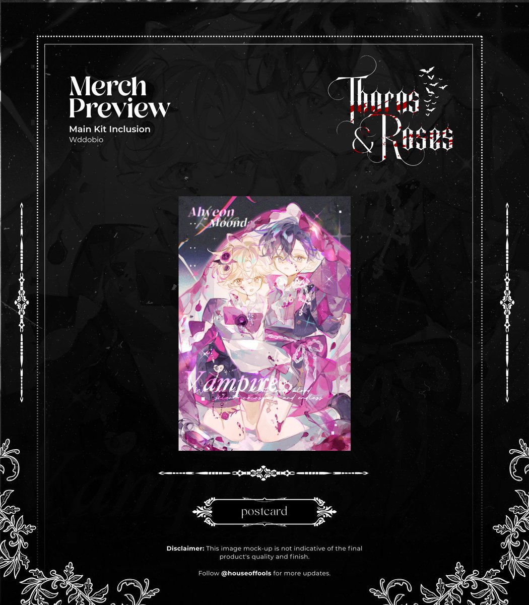 TOGASAKU CSE (@houseoffools) on Twitter photo THORNS & ROSES: A Debut or Die Cupsleeve Event 🥀
【Merch Preview】
Postcard: <a href="/Wddobio/">꓄ꏂꂵꄲꉔꁝ꒐|手持那個蛋丁</a>
🍷 Moondae and Ahyeon
Onsite Event: bit.ly/DMJ-CSE
Local Mail Order: bit.ly/LOCAL-DMJ
Int'l Mail Order: bit.ly/INTL-DMJ
#DMJCSE2025 #DebutOrDieCSE THORNS & ROSES: A Debut or Die Cupsleeve Event 🥀
【Merch Preview】
Postcard: <a href="/Wddobio/">꓄ꏂꂵꄲꉔꁝ꒐|手持那個蛋丁</a>
🍷 Moondae and Ahyeon
Onsite Event: bit.ly/DMJ-CSE
Local Mail Order: bit.ly/LOCAL-DMJ
Int'l Mail Order: bit.ly/INTL-DMJ
#DMJCSE2025 #DebutOrDieCSE