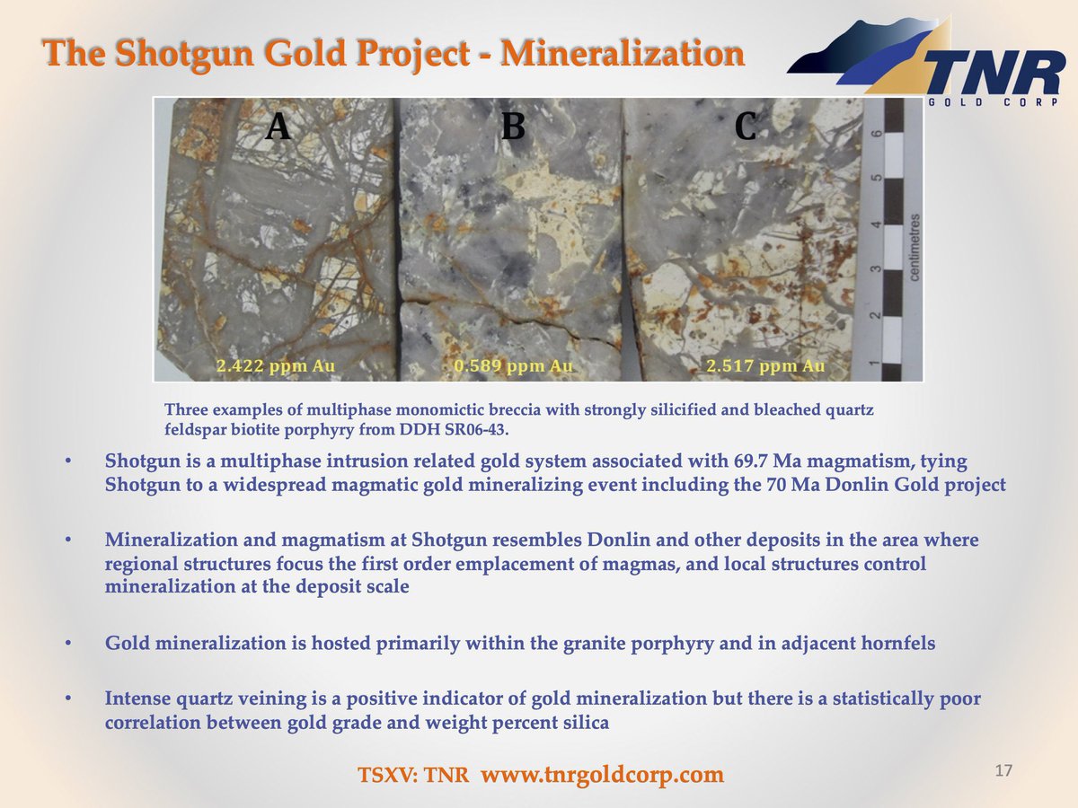 "Shotgun Gold general mineralisation style resembles the neighbouring Donlin Gold project. For instance, Shotgun’s particular intrusion is associated with 69.7Ma magmatism, while Donlin Gold holds 70Ma magmatism."
kirillklip.blogspot.com/2025/08/gold-i…

#GoldInUSA⚡️ $TRRXF #TNRGold🔋 $TNR.v $NG