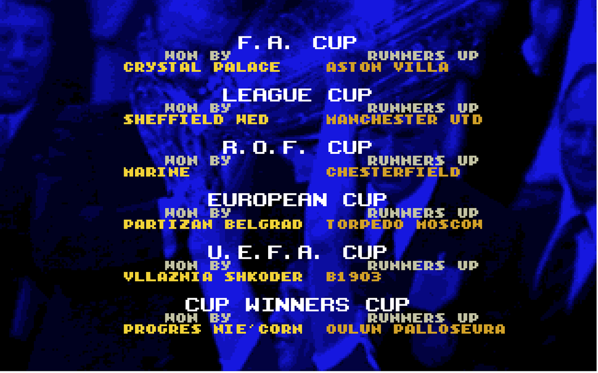 g00nFM's tweet photo. Season 14

A bonkers season where the results seemed even more random than usual. Managed to hold onto 2nd place in the end.

Big upgrade on the goalkeeper position, not that it really helped.

Out of all cups relatively early, even the CWC that we somehow played in again. https://t.co/iHAn29FtR3