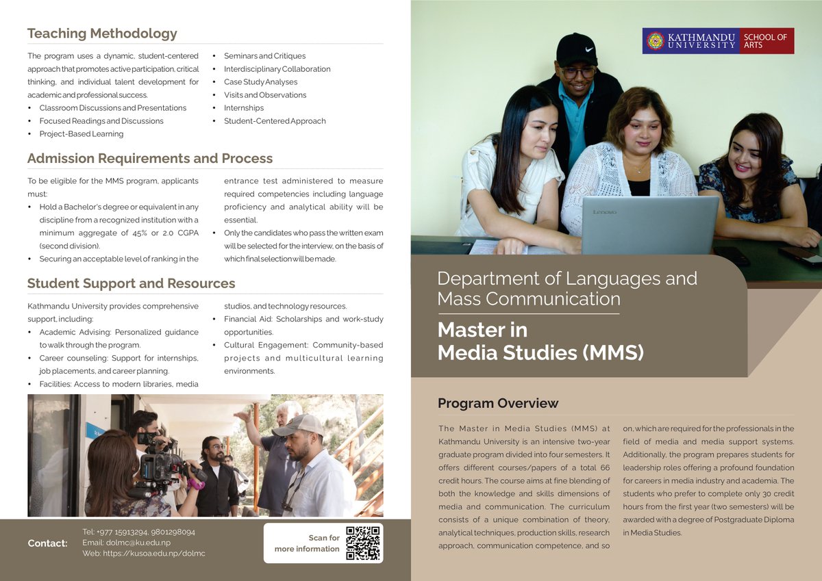 radiotvku's tweet photo. Join Us Now!
Enroll in the Master in Media Studies (MMS) — open to students from all academic backgrounds!
#ku #bms #baemcj #mms #mfs #dolmc #kusoa https://t.co/58ioomueU5