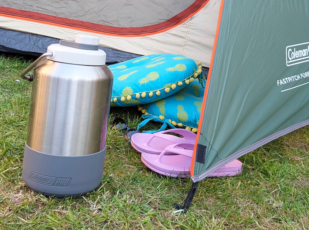 If you’re looking for the ultimate camping water jug, the  #Coleman Pro 3.7 L Jug could be your new best friend on a hot summer trips. See our full review campingwithstyle.co.uk/gear-the-colem…