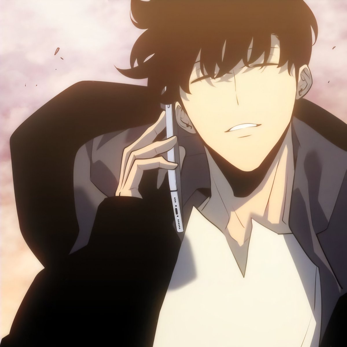 sigynsbowl's tweet image. this always gets me so emo 🤧 bc not only was hae-in his last call before deciding to face antares, but he had his eyes closed the ENTIRE time he was talking to her 😭 like he was savoring her voice #jinhae