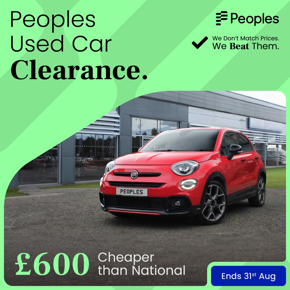 PeoplesBYD's tweet photo. Fiat 500X Sport – £600 Below National Average
Verified by Auto Trader.

Buy this Fiat and Pick Your Perk: free dash cam, overnight stay, or Love2shop card.

👉 Shop now: https://t.co/3MtXB7neo1

T&amp;Cs apply

#UsedCarClearance #Fiat #Fiat500 #CarSavings #AutoTraderVerified https://t.co/ZfJVqOMhgx
