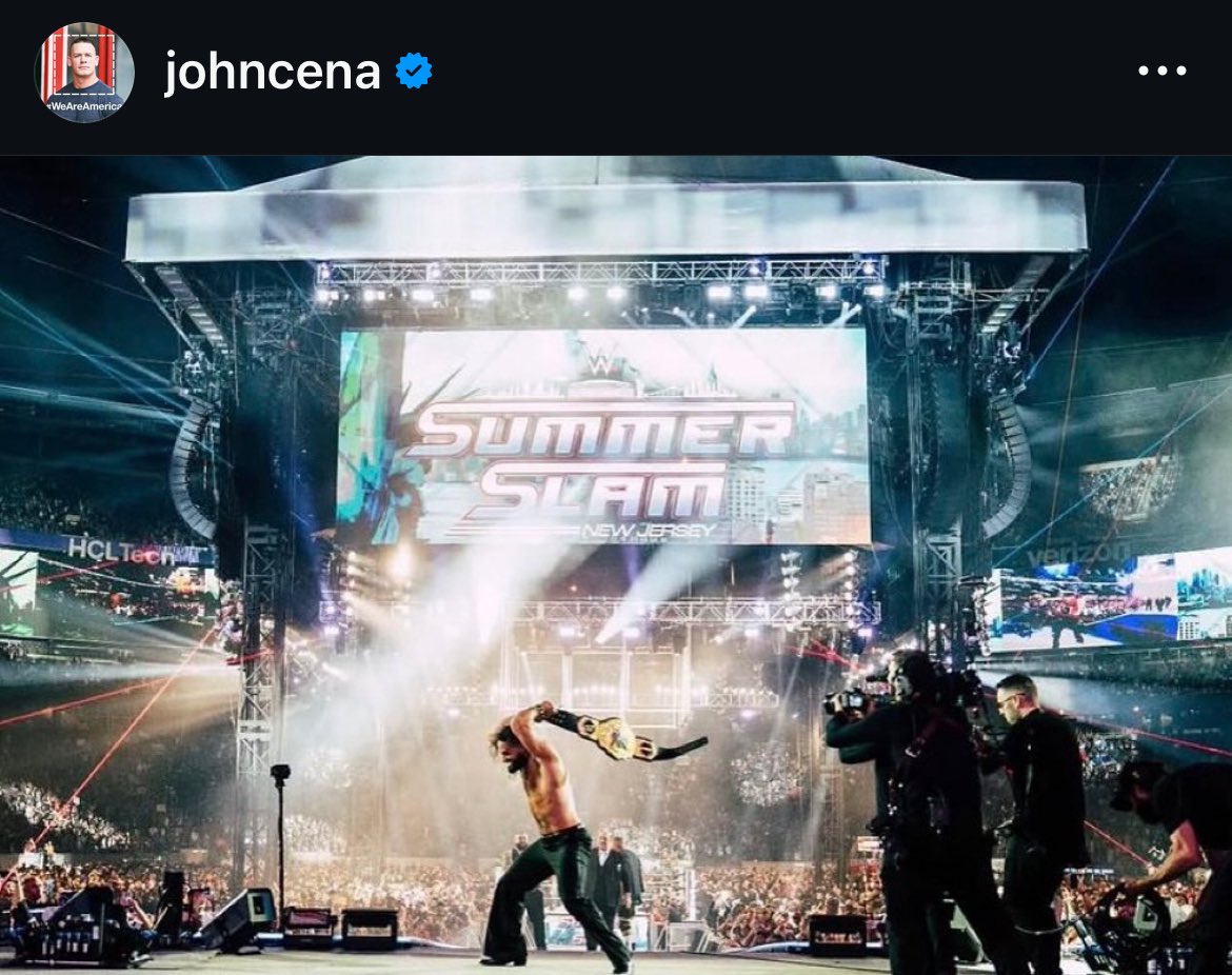 WrestleFeatures's tweet image. John Cena’s latest Instagram post…
