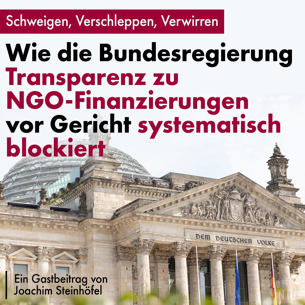 „Steuergeld kassieren, aber sich auf Persönlichkeitsrechte berufen, wenn nach Name, Projekt und Betrag gefragt wird? Öffentlich gefördert, aber angeblich privat geschützt? Diese Konstruktion ist nicht nur rechtsdogmatisch abenteuerlich – sie ist ein Frontalangriff auf die