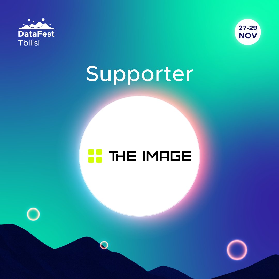 Welcome aboard, The Image — Supporter of DataFest Tbilisi 2025!

The Image is a UI/UX design agency driven by a world-class team of senior experts specializing in high-growth industries such as AI, Fintech, Crypto, and MedTech.

Check out theima.ge  for their work.