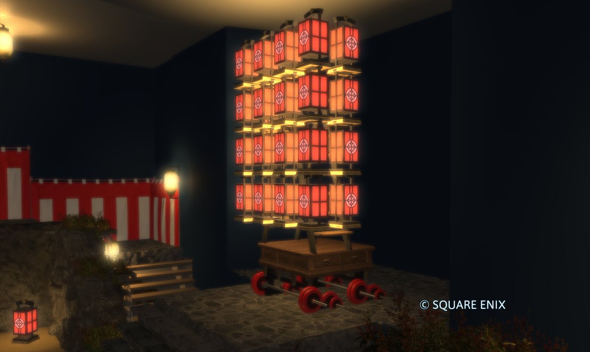 KANADE周年イベント ハウジング紹介③
盛大な祭りを想起させる山車
※公開はイベント時より
#FF14_KANADE　#FF14Housing
x.com/FF14_Kanade202…