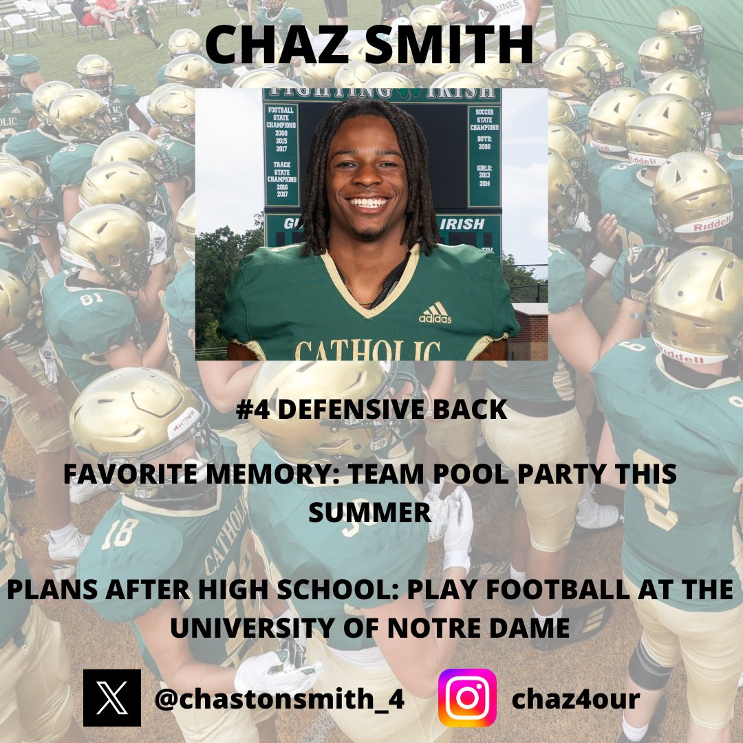Senior Spotlight: Chaston Smith 🏈 🍀