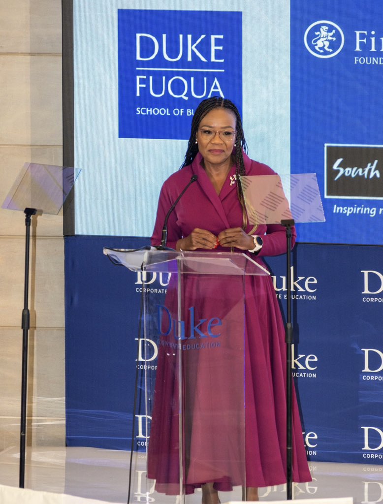 AuditorGen_SA's tweet photo. AG Tsakani Maluleke is attending the Women Leading Change 2025 event hosted by Duke Corporate Education where she delivered an inspiring address on the importance of creating spaces where women can thrive.

#WomenLeadingChange2025
#InfluenceInAction 
#DukeCEWLC25 https://t.co/XNTqOATXN3