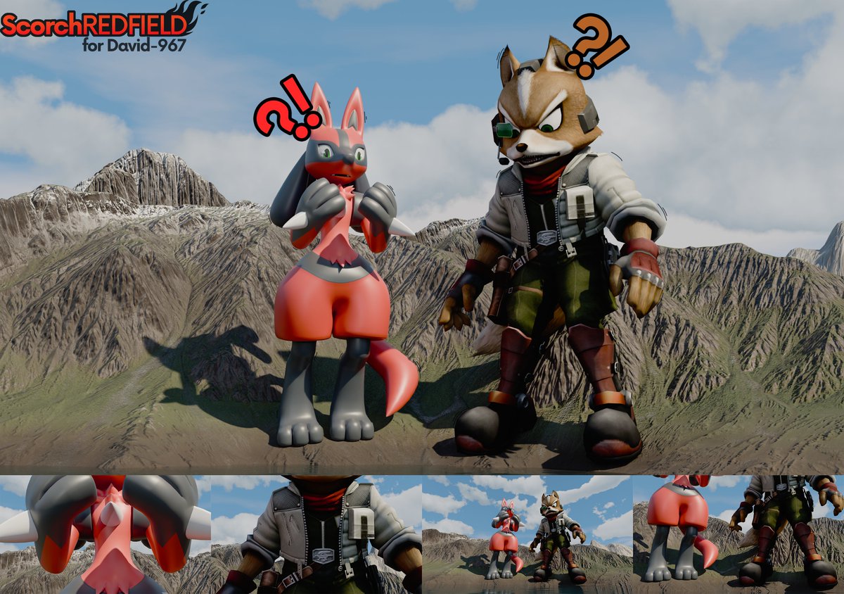 David and Fox have a massive growth in the middle of the mountains, catching them both by surprise!
Requested by and featuring David-967.

#macrofurry #sfwgt #sizetwt #b3d