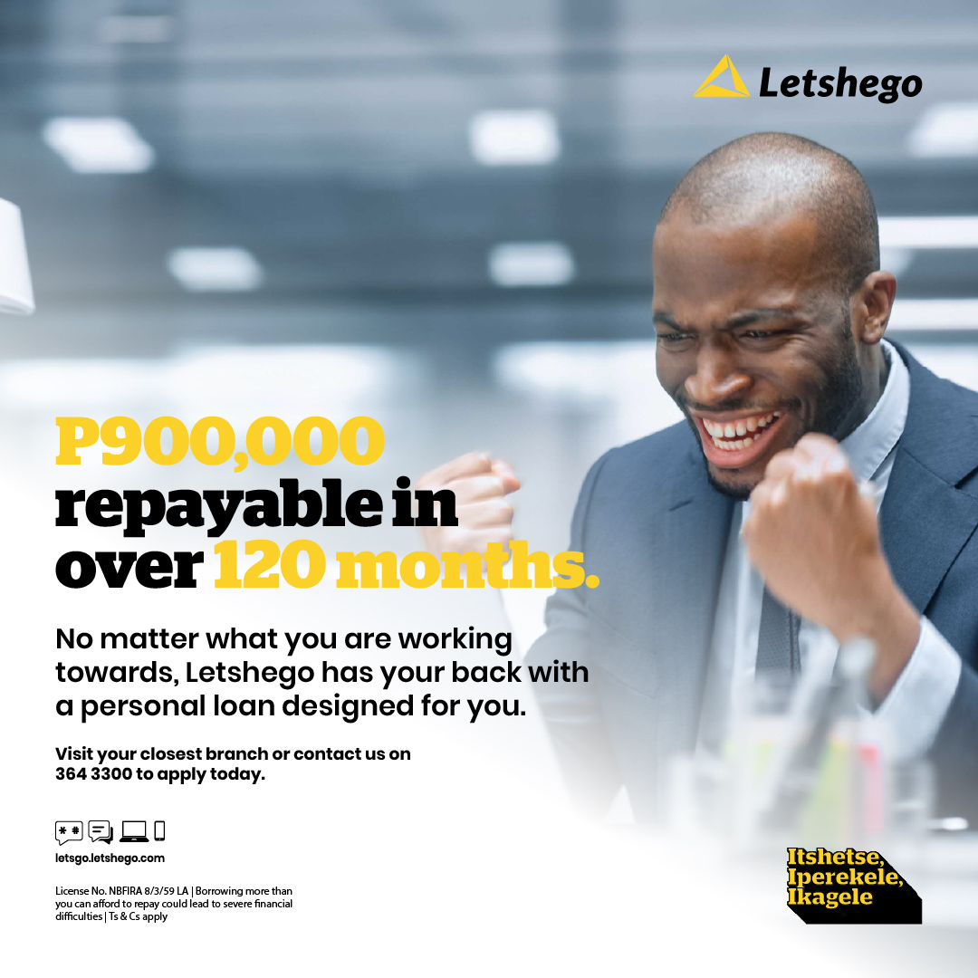 letshegobw's tweet image. With endless possibilities, we help make your dreams come true.
Visit our offices to learn how we can help turn your dreams into reality.

#Letshego #personalloan
