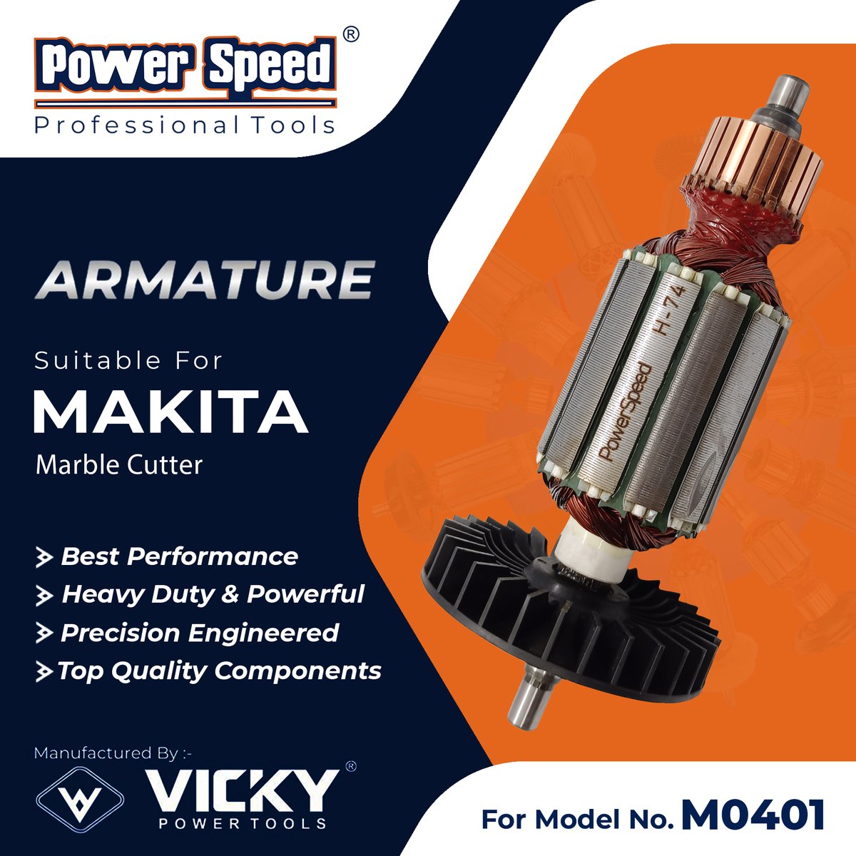 VickyPowerTools's tweet image. PowerSpeed Armature For MAKITA, M0401 Marble Cutter

Manufactured by Vicky Power Tools
Made In India 🇮🇳

#marblecutter #makita #marblecuttermachine #makitatools #powertools #constructiontools #makitapowertools #marblecutters
