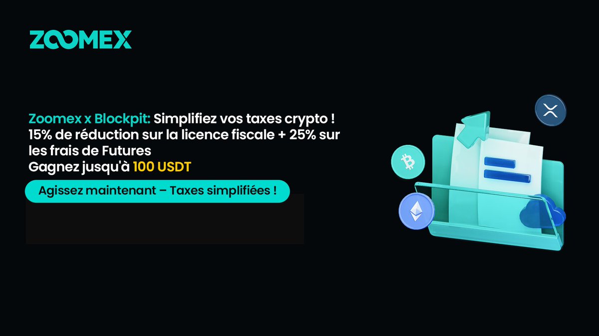ZoomexFR's tweet image. 📑 Simplifiez votre fiscalité crypto avec Zoomex &amp;amp; Blockpit !

1️⃣ Inscris-toi sur Blockpit
2️⃣ Synchronise tes transactions Zoomex
3️⃣ Génère ton rapport fiscal personnalisé

⚡ -15% pour les utilisateurs Zoomex !
👉 i.zoomex.com/1nab9mi1

#CryptoTax #Zoomex #Blockpit
