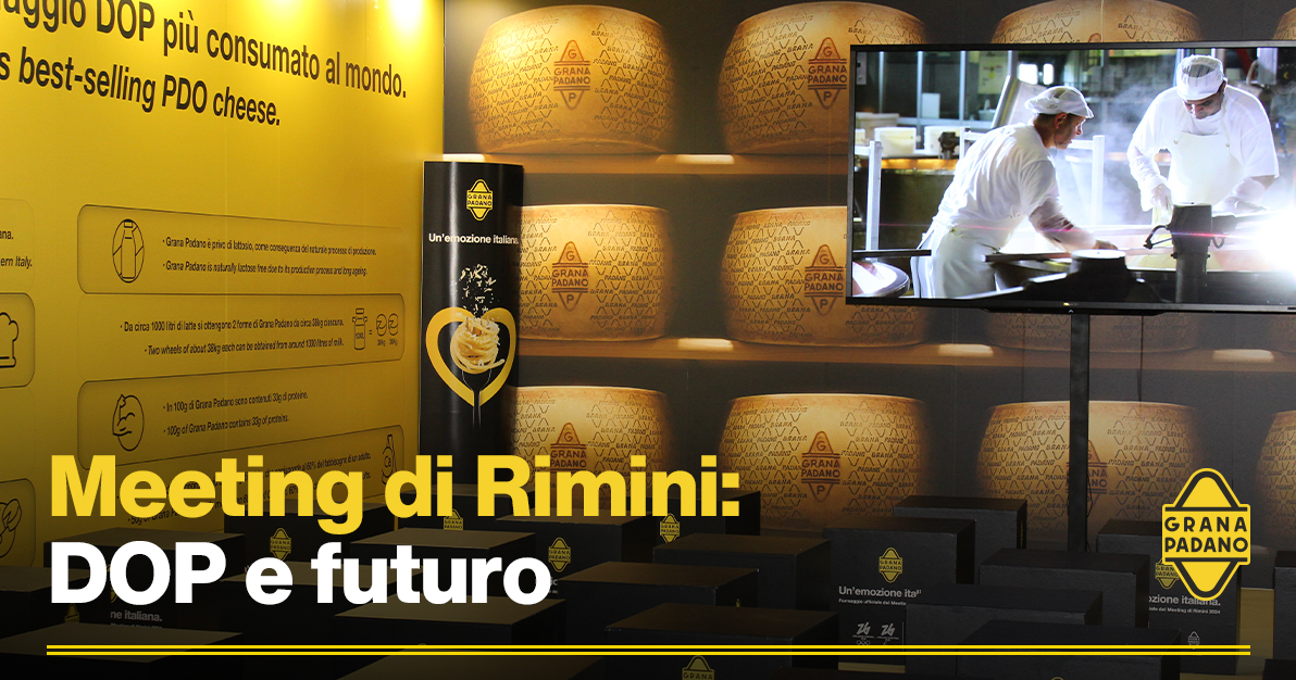 Grana Padano DOP (@granapadanodop) on Twitter photo Grana Padano DOP è il formaggio ufficiale del <a href="/MeetingRimini/">Meeting Rimini</a>! Nel nostro spazio, “UNA FORMA, UNA STORIA”: dialoghi con i Giovani della Filiera e confronti sul futuro dell’agroalimentare.
📍Fiera di Rimini, pad. 5, 22-27 agosto
Scopri di più: cutt.ly/ErH11uC8 Grana Padano DOP è il formaggio ufficiale del <a href="/MeetingRimini/">Meeting Rimini</a>! Nel nostro spazio, “UNA FORMA, UNA STORIA”: dialoghi con i Giovani della Filiera e confronti sul futuro dell’agroalimentare.
📍Fiera di Rimini, pad. 5, 22-27 agosto
Scopri di più: cutt.ly/ErH11uC8