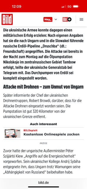 StaerkeundEhre's tweet photo. "Freundschaft" a'la Bild (der Name der Pipelinie). Die Zeitung Bild befürwortet (!!!) einen Anschlag gegen die legitime (!!!) Energieversorgung eines EU-Mitglieds. Es stellt de facto einen militärischen Schlag gegen ein NATO-Mitglied dar. Da "bild"et sich eine westliche Front.