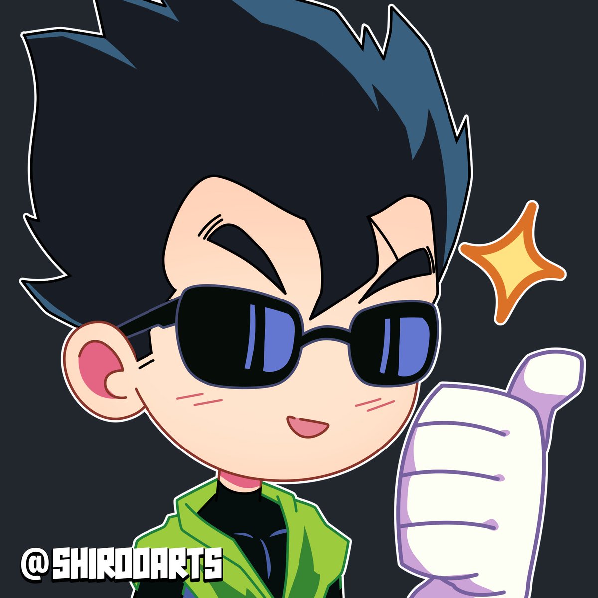 shirooarts's tweet photo. I just finished this Saga Buu Gohan emote https://t.co/Iz19neeSaf