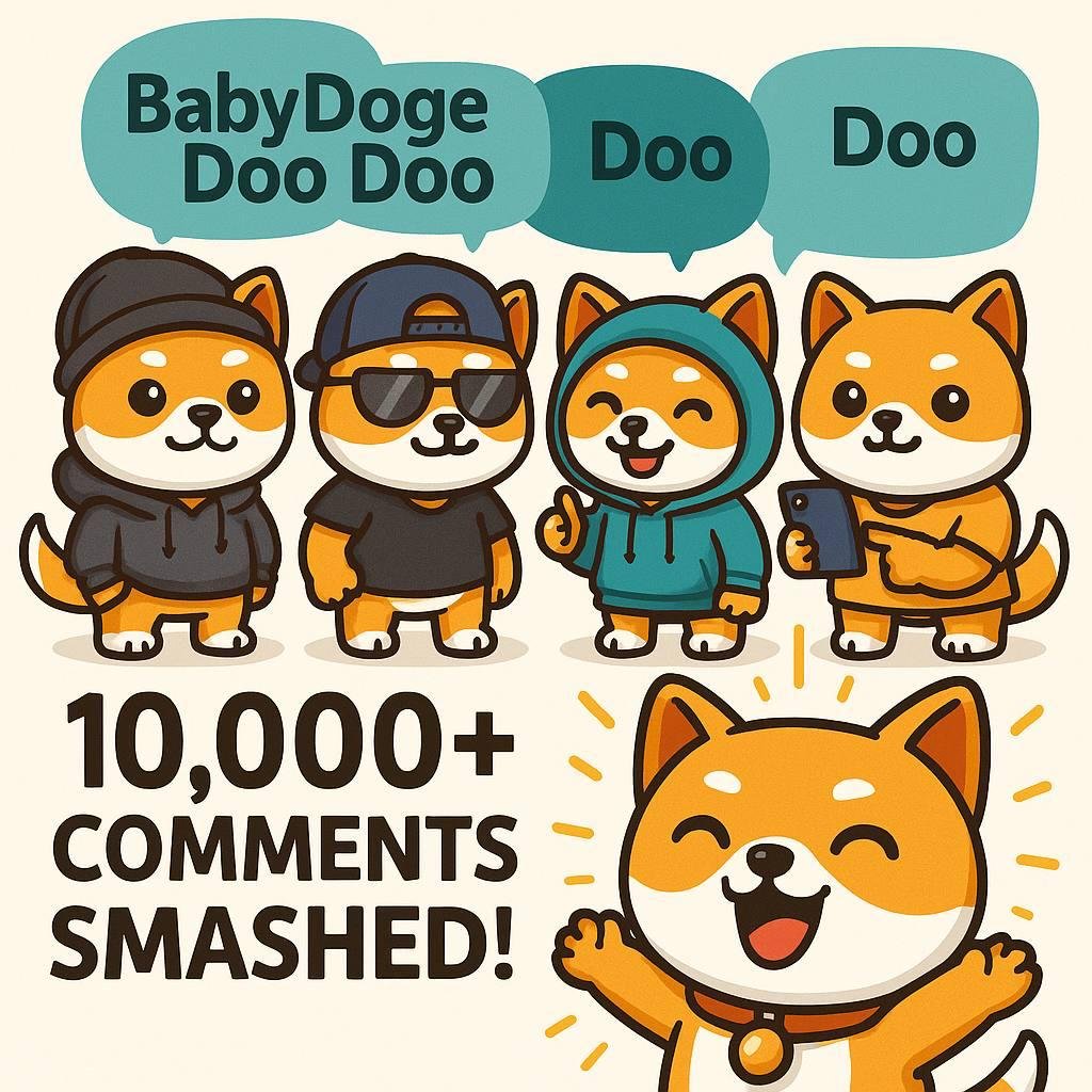 Baby Doge (@babydogecoin) on Twitter photo 🐾 BabyDoge Army… 🔥YOU LIT UP THE CHAT! 🐾
We just smashed 10,000+ COMMENTS in 2 days on the <a href="/BSCGemsAlert/">🚨BSC Gems Alert🚨</a> post 💥
⚡️ Remember: The challenge is STILL ON!
We need those likes & RTs so <a href="/BSCGemsAlert/">🚨BSC Gems Alert🚨</a> changes that PFP to BabyDoge for 30 days! 🫡
💬 Drop in THIS post how many 🐾 BabyDoge Army… 🔥YOU LIT UP THE CHAT! 🐾
We just smashed 10,000+ COMMENTS in 2 days on the <a href="/BSCGemsAlert/">🚨BSC Gems Alert🚨</a> post 💥
⚡️ Remember: The challenge is STILL ON!
We need those likes & RTs so <a href="/BSCGemsAlert/">🚨BSC Gems Alert🚨</a> changes that PFP to BabyDoge for 30 days! 🫡
💬 Drop in THIS post how many