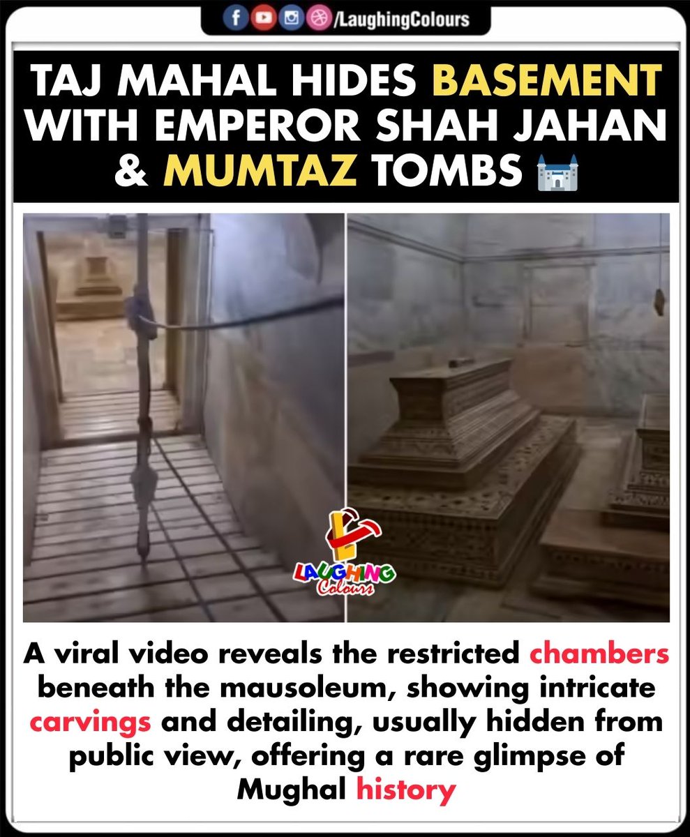 LaughingColours's tweet image. Hidden Chambers 🏰

#TajMahal #history #mughalarchitecture #heritage #incredibleindia #secrethistory