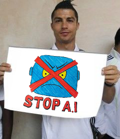 Even the GOAT knows the play 👉 STOP A.I.